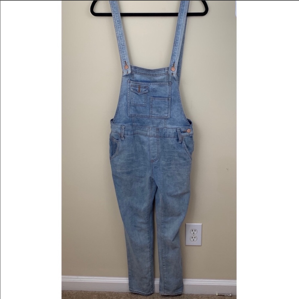 Free People Denim Overalls
